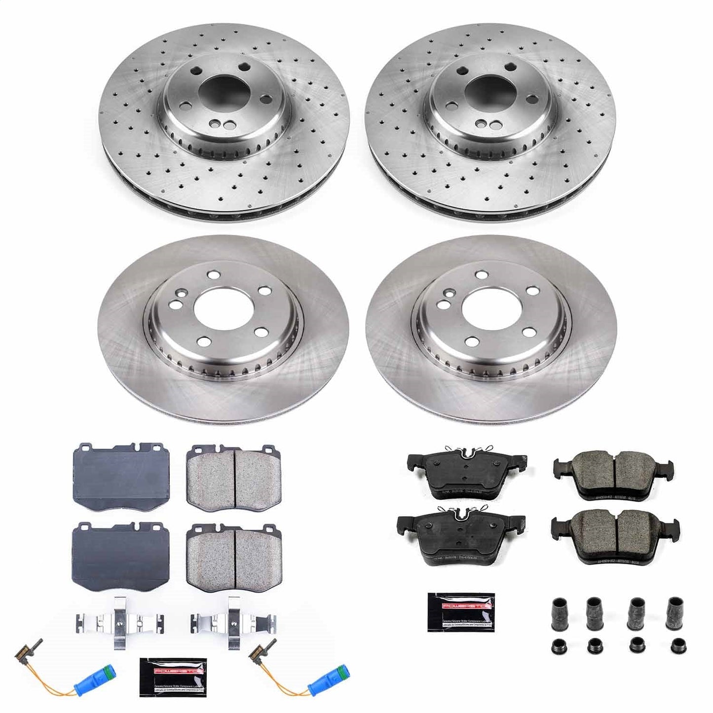 PowerStop 2018 Mercedes-Benz C350e Front & Rear Autospecialty Brake Kit (KOE8050)