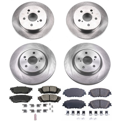 PowerStop 2019 Toyota Avalon Front & Rear Autospecialty Brake Kit (KOE8167)