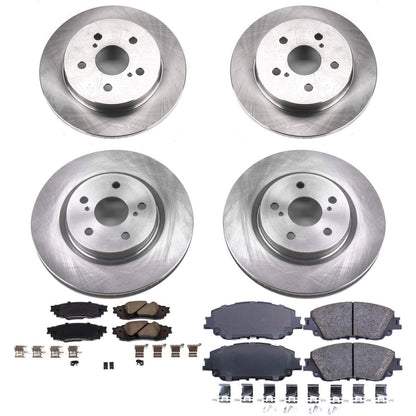 PowerStop 2019 Lexus ES350 Front & Rear Autospecialty Brake Kit (KOE8348)