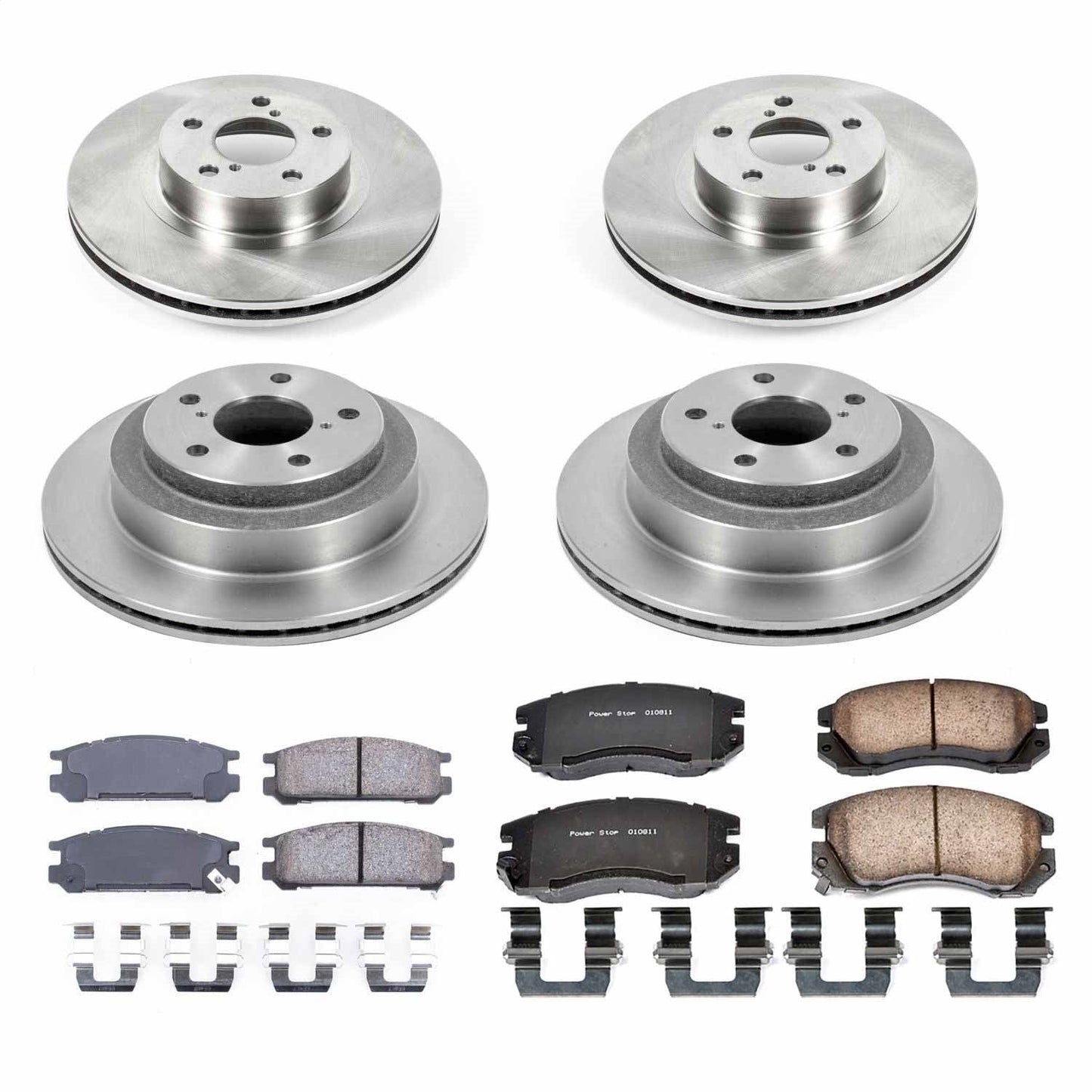 PowerStop 91-94 Subaru Legacy Front & Rear Autospecialty Brake Kit (KOE8398)