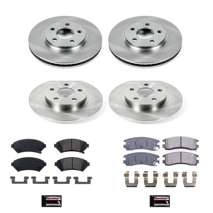 PowerStop 2005 Cadillac DeVille Front & Rear Autospecialty Brake Kit (KOE8438)
