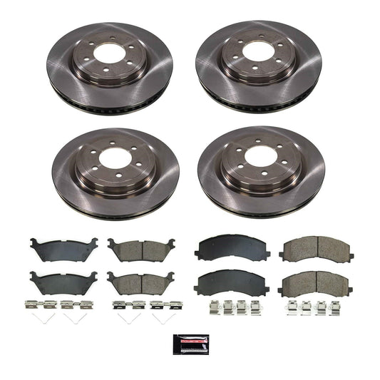 PowerStop 21-22 Ford F-150 Front and Rear Autospecialty Brake Kit (KOE8804)