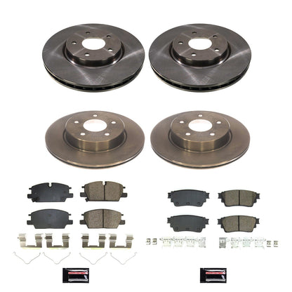 PowerStop 2021 Nissan Rogue Front and Rear Autospecialty Brake Kit (KOE8816)