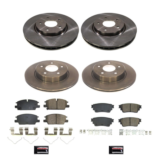 PowerStop 2021 Nissan Rogue Front and Rear Autospecialty Brake Kit (KOE8816)