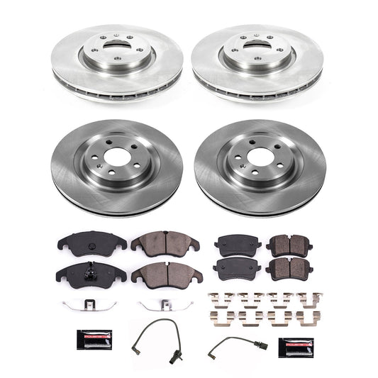 PowerStop 2013 Audi A6 Quattro Front & Rear Autospecialty Brake Kit (KOE8883)