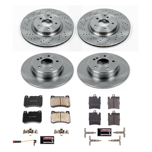 PowerStop 06-08 Mercedes-Benz SLK280 Front & Rear Autospecialty Brake Kit (KOE8887)