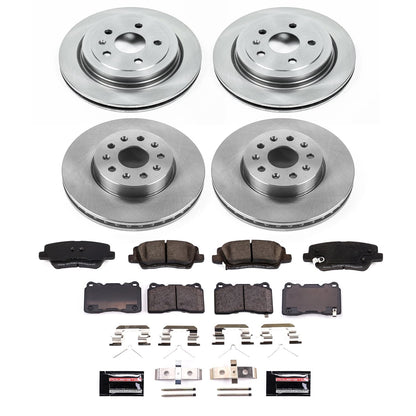 PowerStop 2019 Cadillac CTS Front and Rear Autospecialty Brake Kit (KOE8973)