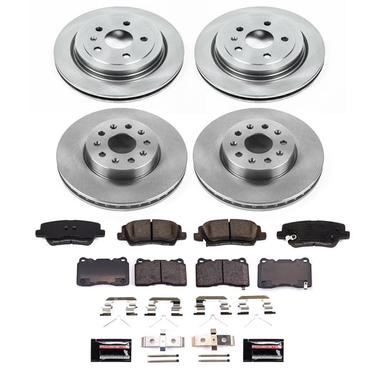 PowerStop 2019 Cadillac CTS Front and Rear Autospecialty Brake Kit (KOE8973)