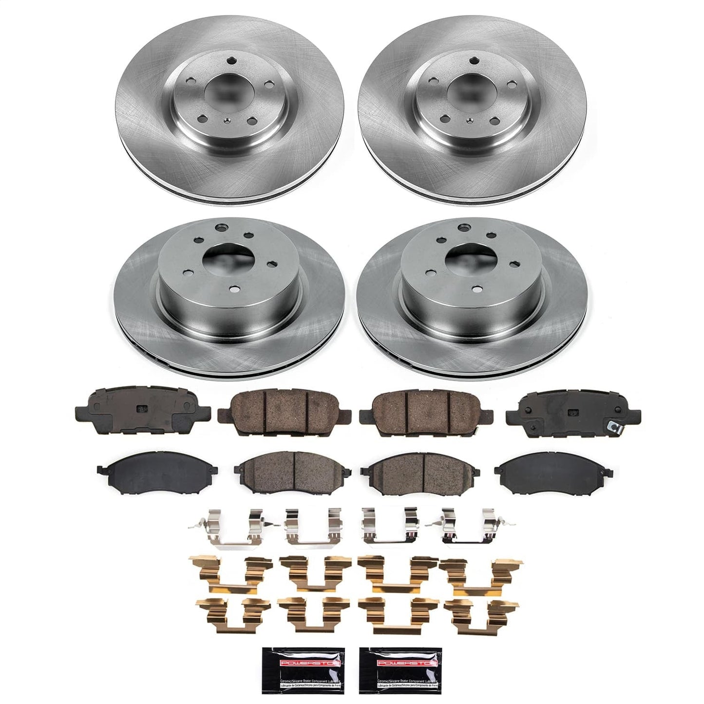 PowerStop 2009 Nissan 370Z Front and Rear Autospecialty Brake Kit (KOE9065)