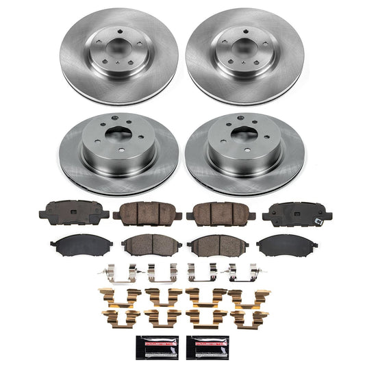 PowerStop 2009 Nissan 370Z Front and Rear Autospecialty Brake Kit (KOE9065)