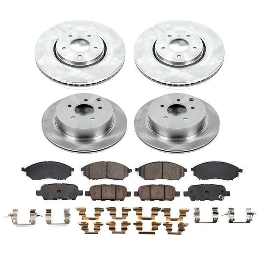 PowerStop 2009 Infiniti FX35 Front and Rear Autospecialty Brake Kit (KOE9135)