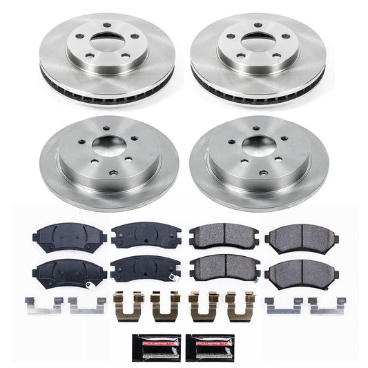 PowerStop 02-04 Oldsmobile Silhouette Front and Rear Autospecialty Brake Kit (KOE9142)