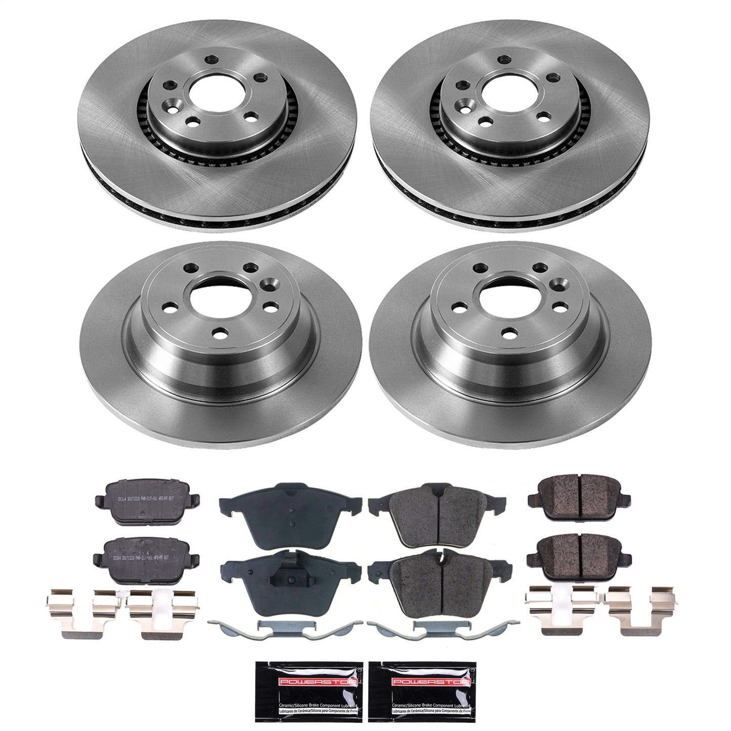 PowerStop 07-08 Volvo S80 Front and Rear Autospecialty Brake Kit (KOE9157)