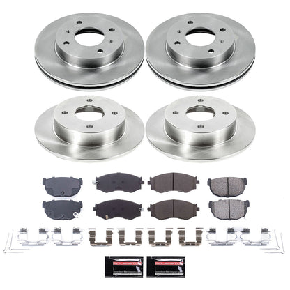 PowerStop 89-94 Nissan 240SX Front and Rear Autospecialty Brake Kit (KOE9174)
