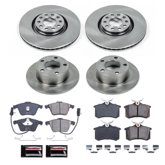 PowerStop 02-04 Audi A6 Front and Rear Autospecialty Brake Kit (KOE9175)