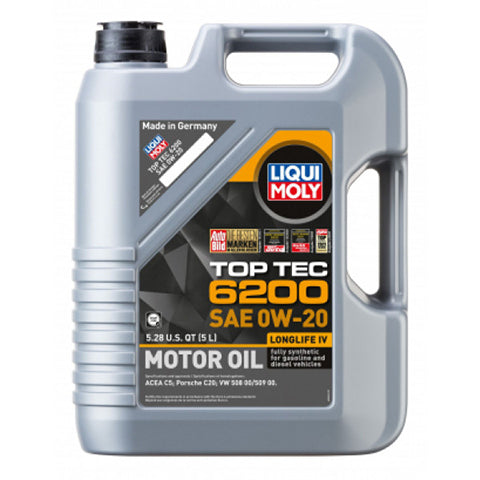 LIQUI MOLY 5L Top Tec 6200 Motor Oil 0W-20 (20238)