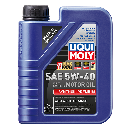 LIQUI MOLY 1L Synthoil Premium Motor Oil SAE 5W-40 (2040)