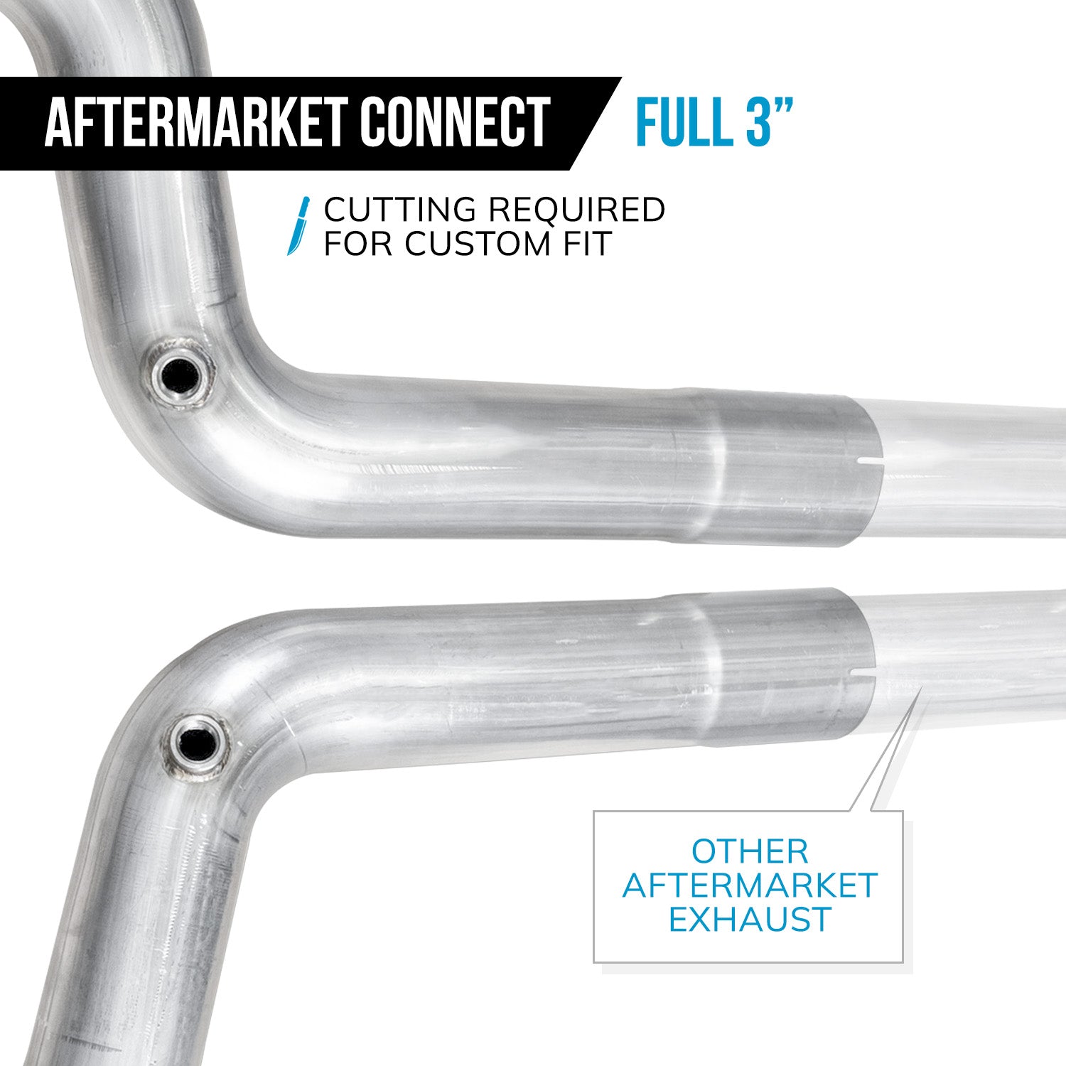 Stainless Works Mustang GT Lead Pipe Kit 15-25 Aftermarket Connect