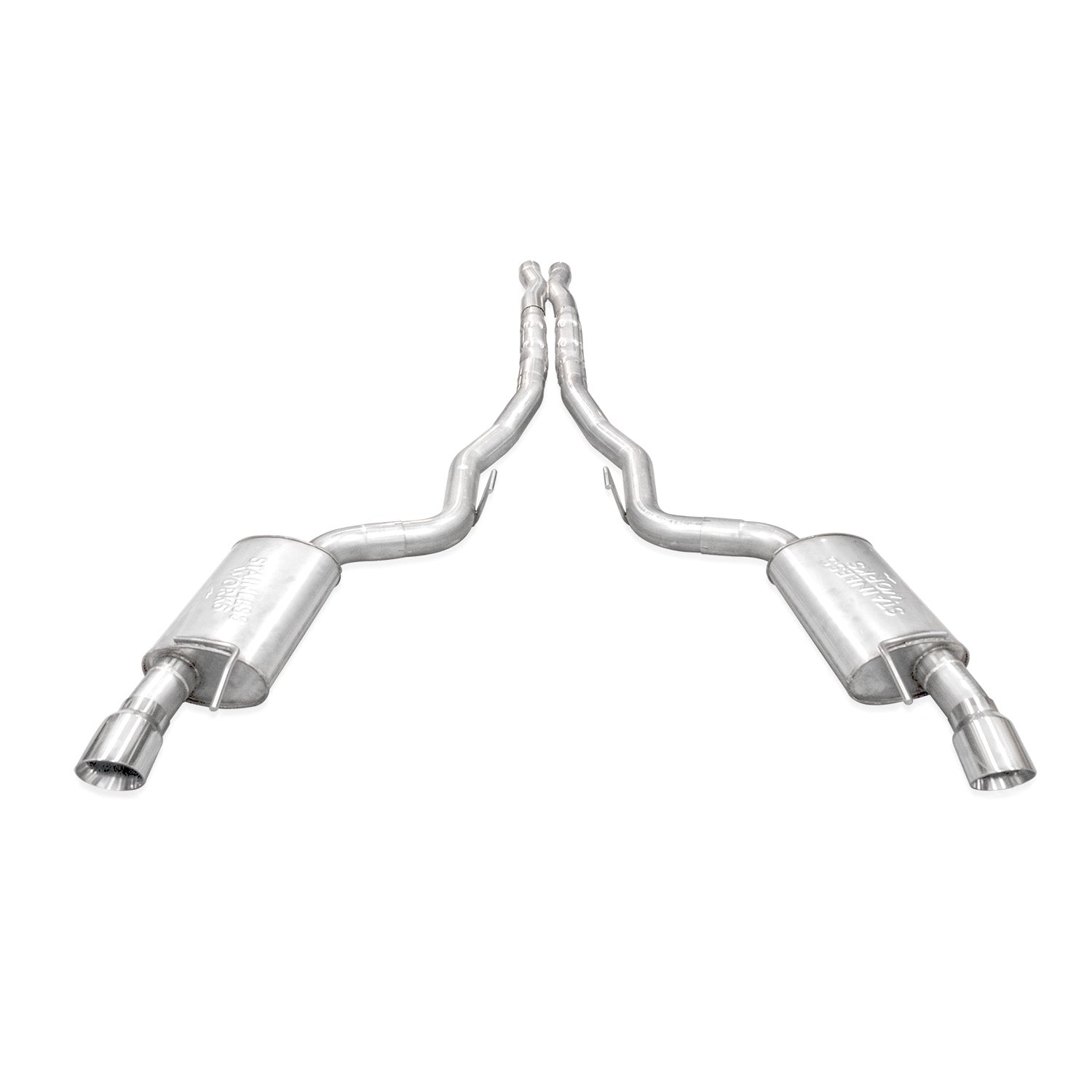 Stainless Works M24CBXPCR for 24-25 Mustang GT Catback Dual Tips Redline Sound X