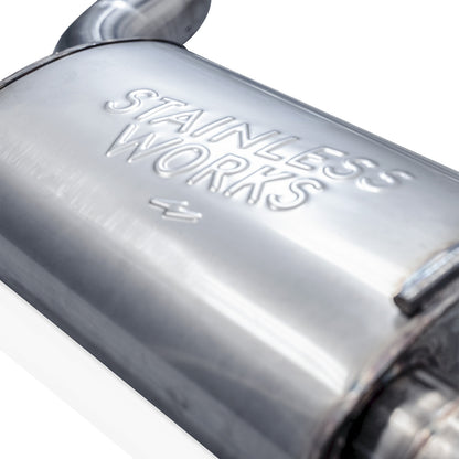 Stainless Works M24CBXPCR for 24-25 Mustang GT Catback Dual Tips Redline Sound X