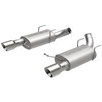 2011-2014 Ford Mustang Axle Back Exhaust; Street Series; Dual Split Rear Exit by Magnaflow (15151)