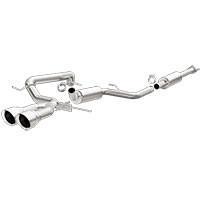 2013-2018 Ford Focus Cat Back Exhaust; Dual Center Rear Exit by Magnaflow (15155)