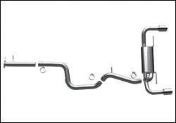2010-2013 Mazdaspeed 3 Cat Back Exhaust; Dual Split Rear Exit by Magnaflow (15557)