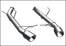 2011-2014 Ford Mustang Axle Back Exhaust; Competition Series; Dual Split Rear Exit by Magnaflow (15596)