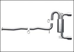2009-2010 Mitsubishi Lancer Cat Back Exhaust; Dual Split Rear Exit by Magnaflow (15597)
