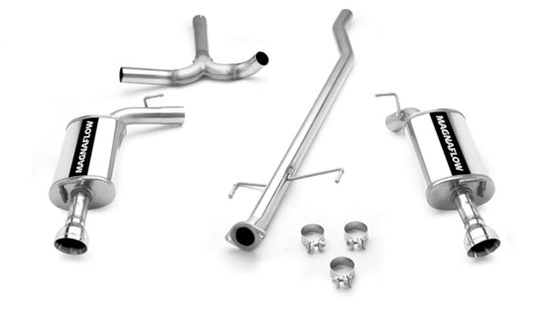Magnaflow Cat Back Exhaust; Dual Split Rear Exit | 2006-2007 Mazdaspeed 6 (16609)