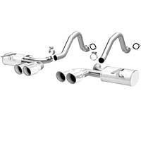 1997-2004 Corvette C5 5.7L Axle Back Exhaust; XL Series; Quad Center Rear Exit by Magnaflow (16732)