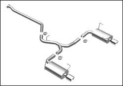 Magnaflow Cat Back Exhaust; Dual Split Rear Exit | 2008-2014 Subaru WRX (16856)