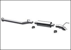 2005-2010 Toyota Tacoma Cat Back Exhaust; Turn Down In Front Of Rear Tire by Magnaflow (17115)
