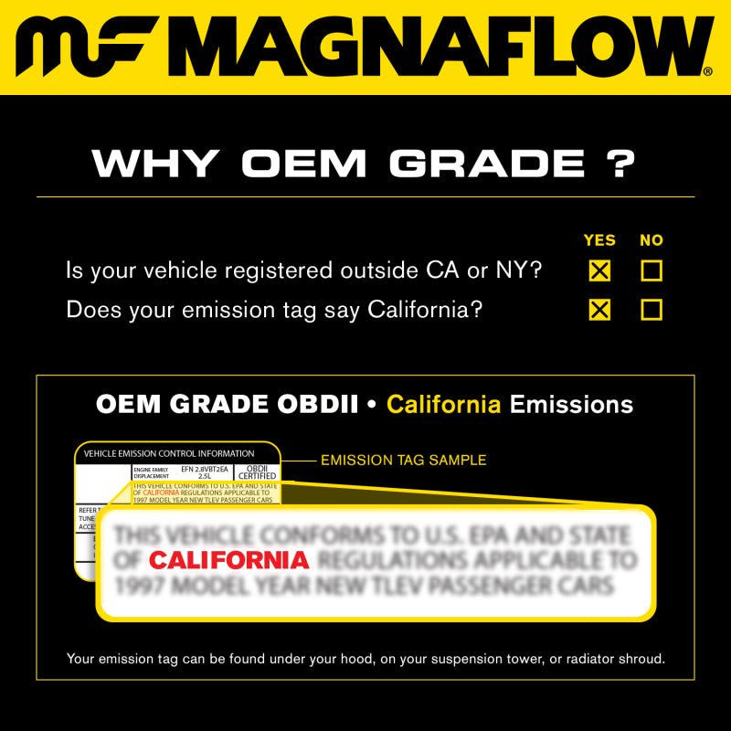 MagnaFlow OEM Grade Direct - Fit Catalytic Converter | Toyota 4Runner / FJ Cruiser (03 - 24) (49211) - WheelFlip