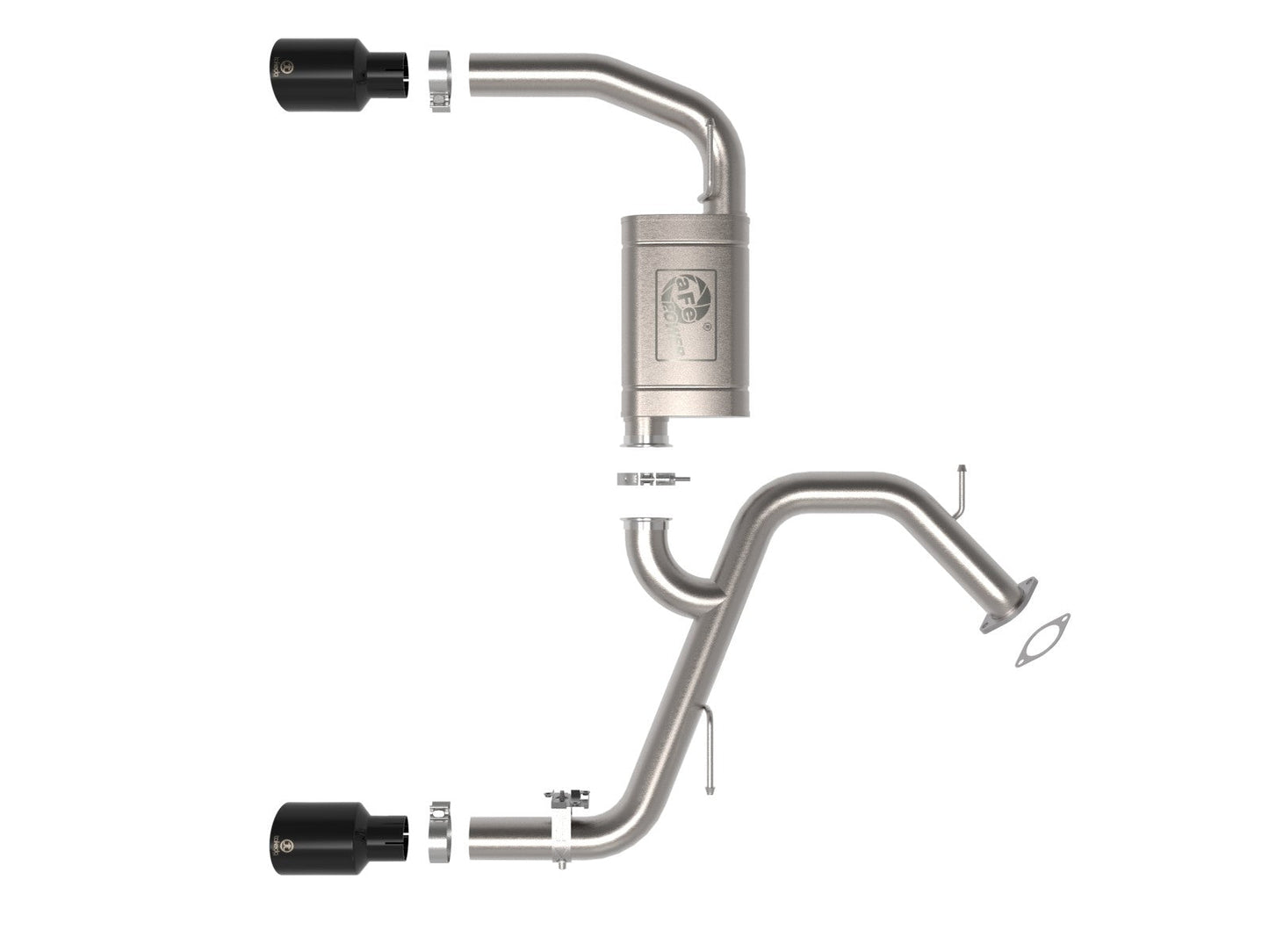 aFe Power Takeda 3" Stainless Steel Axle-Back Exhaust System | 2022-2025 Hyundai Elantra N (49-37027)