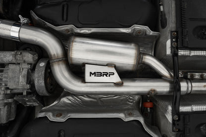 MBRP Stainless Steel 3" Cat-Back - 2.5" Dual Split Exit | 2017-2019 VW Golf Sportwagen / Alltrack (S4618)