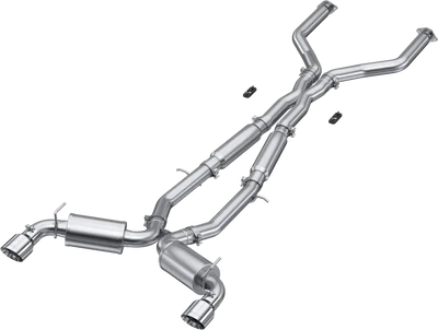 MBRP Stainless Steel 3" Cat-Back - Dual Split Exit | 2017 - 2022 Infiniti Q60 RWD/AWD (S4406)