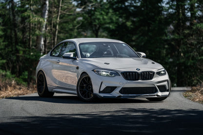 MBRP Stainless Steel 3" Resonator-Back - Quad Outlet w/ Carbon Fiber Tips | 2019-2021 BMW M2 (S45023CF)