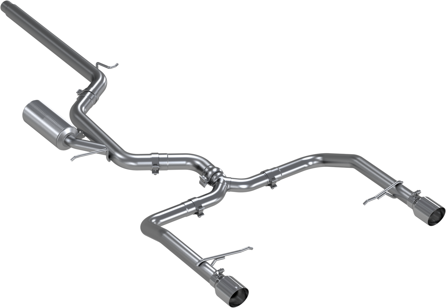 MBRP 3-Inch Armor Pro Race Profile Dual Rear Exit Cat-Back Exhaust with Stainless Steel Tips | 2019 - 2021 Volkswagen Jetta GLI (S4608304)