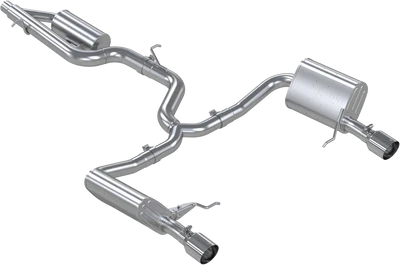 MBRP Stainless Steel 3" Cat-Back - 2.5" Dual Split Exit | 2017-2019 VW Golf Sportwagen / Alltrack (S4618)