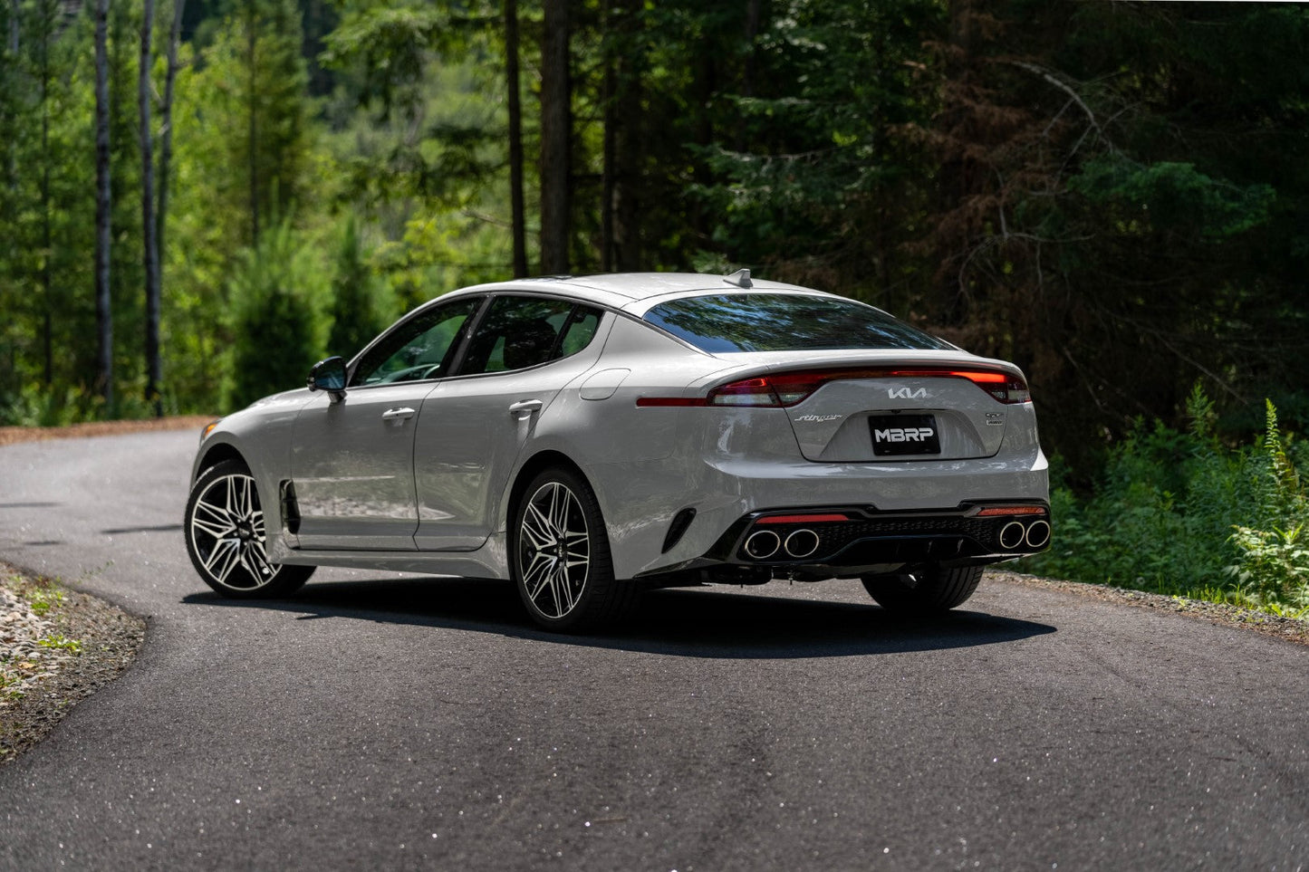 MBRP Stainless Steel 2.5" Active Cat-Back Exhaust - Quad Outlet | 2022+ Kia Stinger (S4708304)