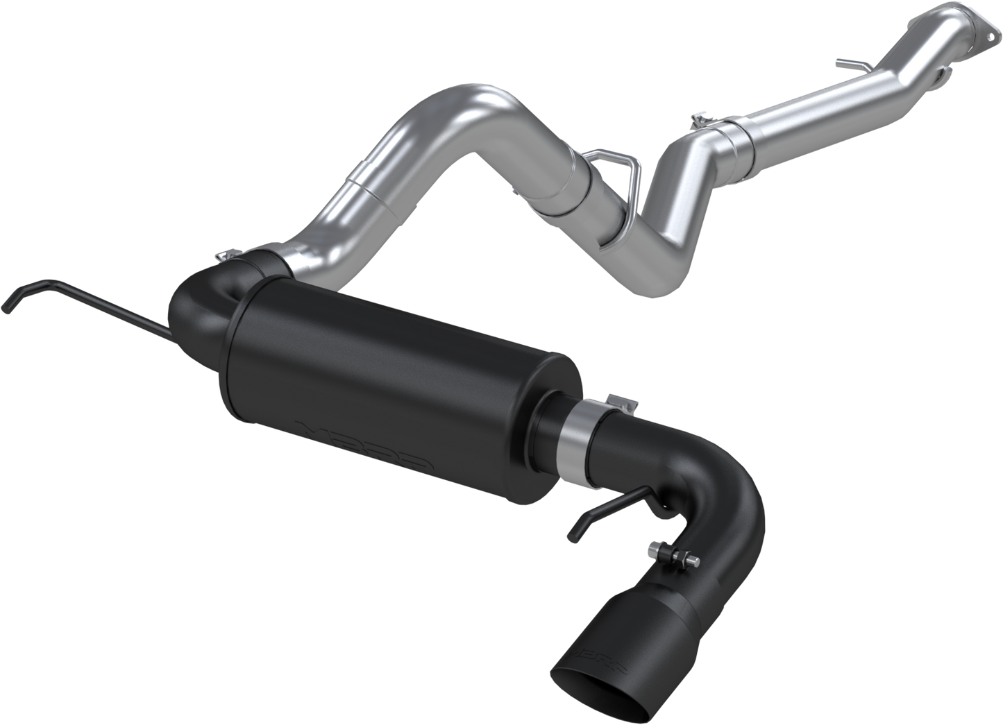 MBRP 3-Inch Armor BLK Street Profile Single Rear Exit Cat-Back Exhaust with Black Tip | 2021 - 2022 Ford Bronco (S5235BLK)