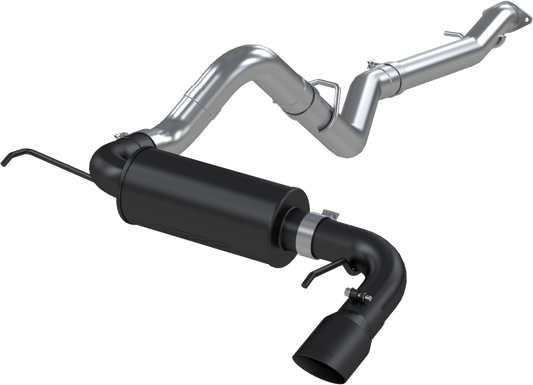 MBRP 3-Inch Armor BLK Street Profile Single Rear Exit Cat-Back Exhaust with Black Tip | 2021 - 2022 Ford Bronco (S5235BLK)