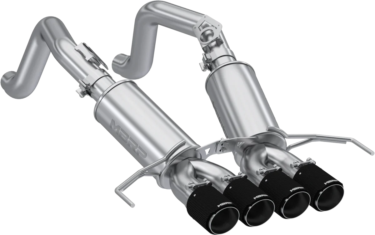 MBRP Stainless Steel 3" Axle-Back w/ Quad Tips | 2014 - 2019 Chevrolet Corvette (S7030)