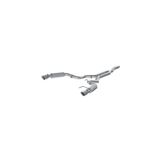 MBRP 3" Aluminized Dual Split Cat-Back Race Version 4.5" tips | 2015-2024 Ford Mustang Ecoboost (S7275AL)
