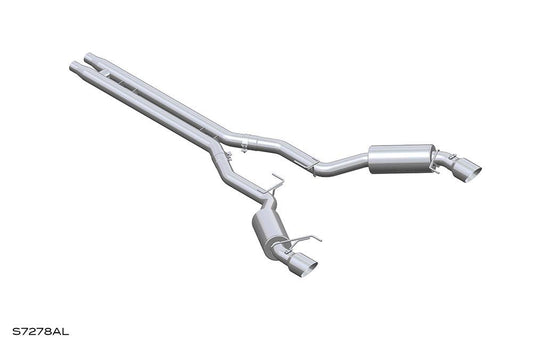 MBRP 3" Cat-Back Dual Split Race Version 4.5" Tips Aluminized Steel | 2015-2017 Ford Mustang GT (S7278AL)