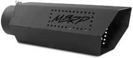 MBRP Single Wall Hex Angle Cut 5-Inch Outlet | Universal (T5165BLK)