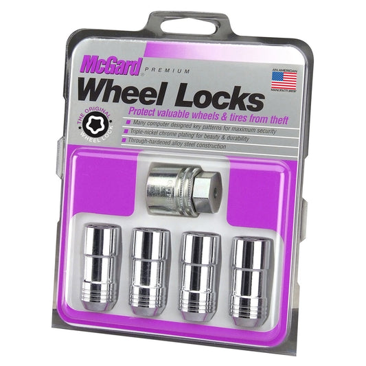 McGard Cone Seat Exposed Style Wheel Locks / Chrome (24160)