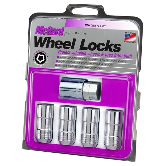 McGard Cone Seat Exposed Style Wheel Locks / Chrome (24210)