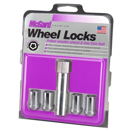 McGard Tuner Style Cone Seat Wheel Locks / Chrome (25257)